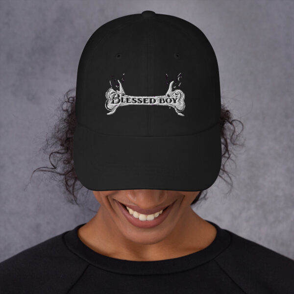 classic-dad-hat-black-front-69343fa481250.jpg Blessed Dog Cap