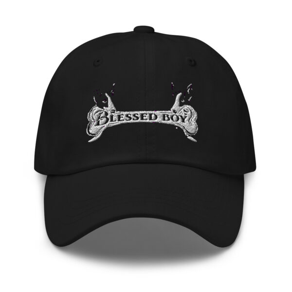 classic-dad-hat-black-front-69343fa482a62.jpg Blessed Dog Cap